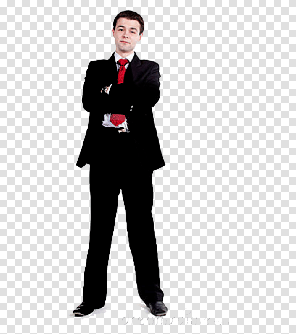 Businessman Standing Clip Art Guy Standing, Person, Tie, Performer, Silhouette Transparent Png