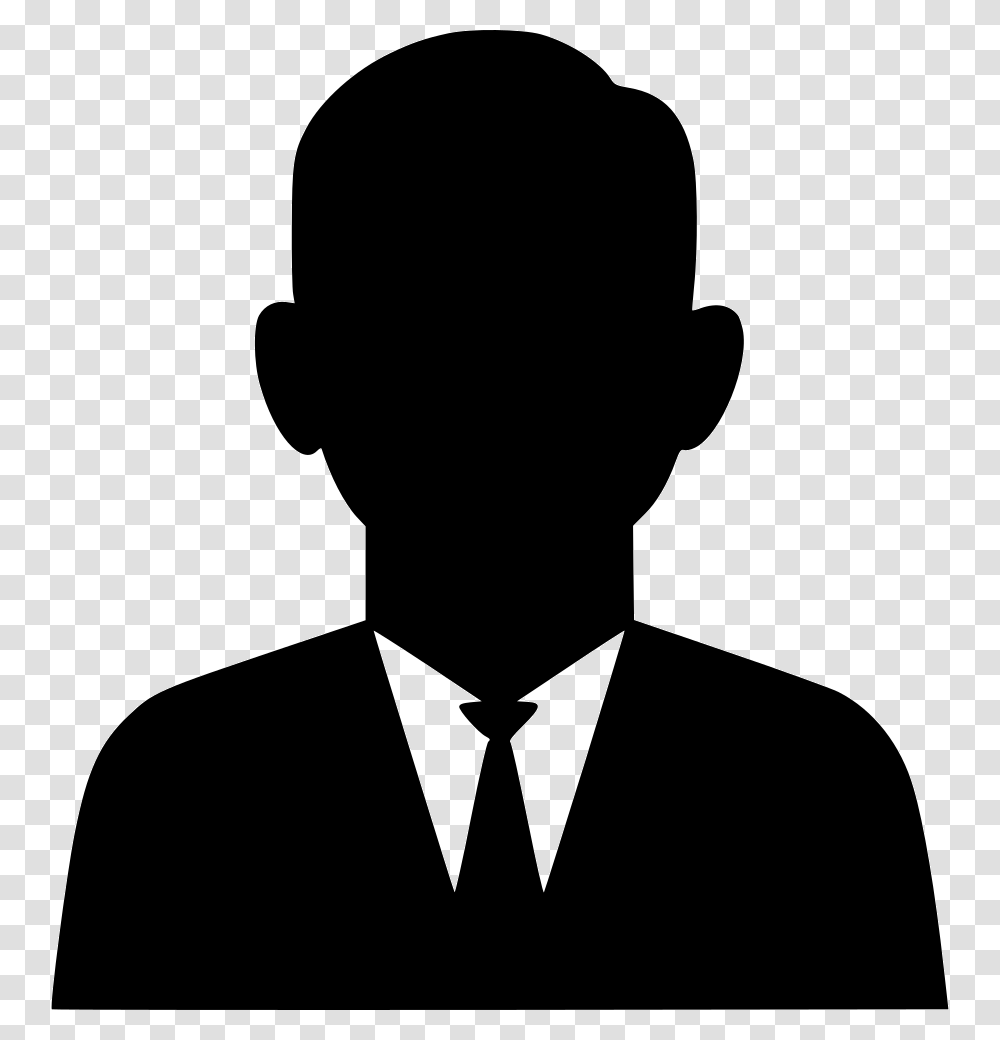 Businessman Svg Icon Free Download Customer Image Black And White, Silhouette, Person, Human, Stencil Transparent Png