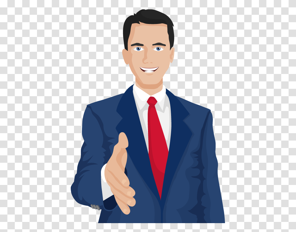 Businessman Vector Characters Download Cartoon Business Man, Tie, Accessories, Person Transparent Png