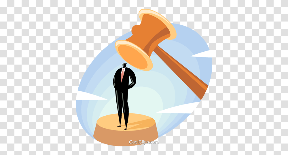 Businessman With A Gavel Royalty Free Vector Clip Art Illustration, Pin, Juggling Transparent Png