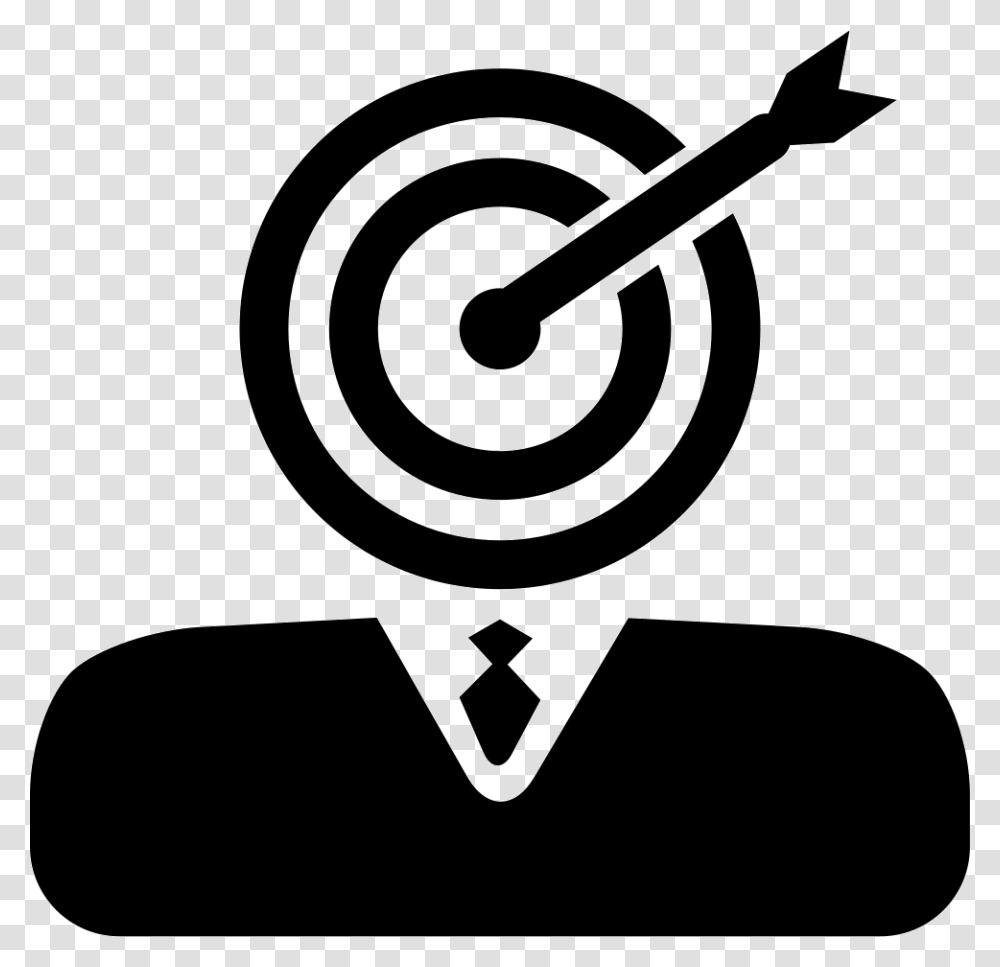 Businessman With Dart Board And Dart Head Head Of Marketing, Darts, Game, Photography Transparent Png