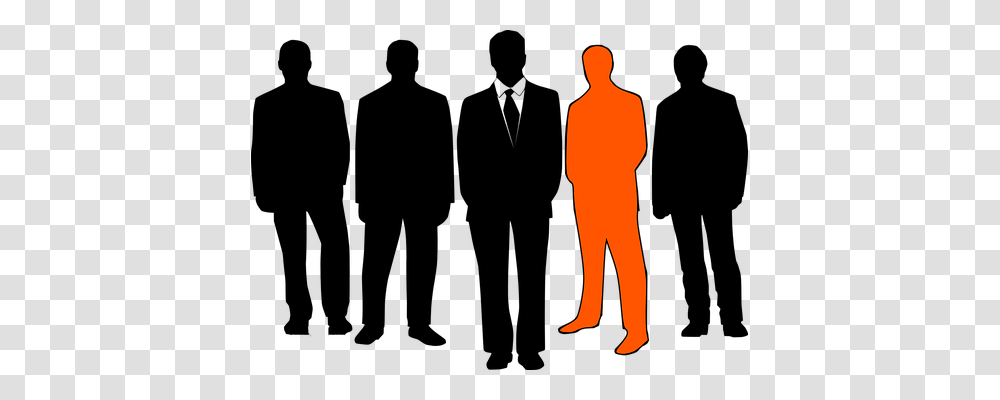 Businessmen Person, Standing, Silhouette Transparent Png