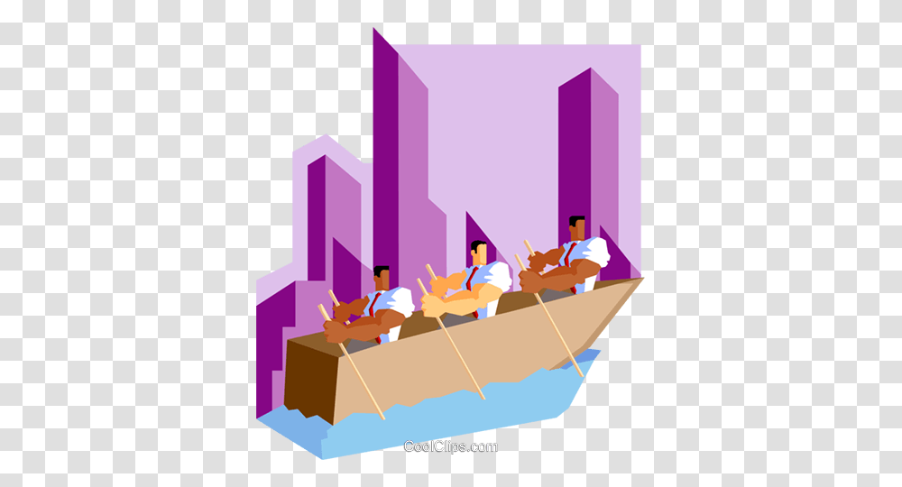 Businessmen Rowing To Destination Royalty Free Vector Clip Art, Dating, Sitting, Crowd, Transportation Transparent Png