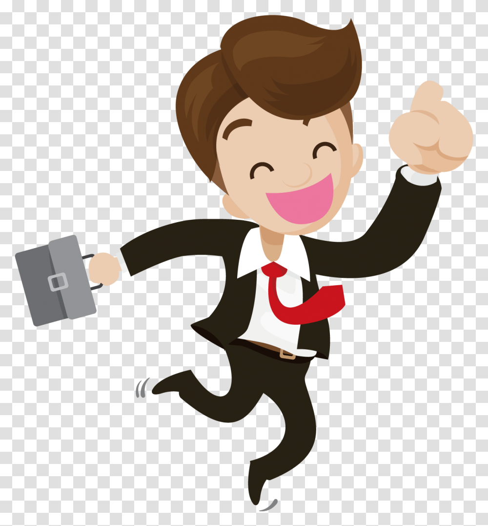 Businessperson Illustration Happy Happy Business People Clipart, Performer, Human, Magician Transparent Png
