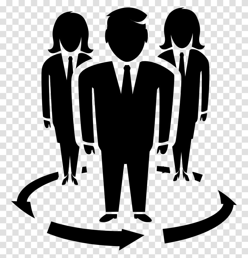 Businessperson Vector About Us Icon, Stencil, Human, Silhouette, People Transparent Png