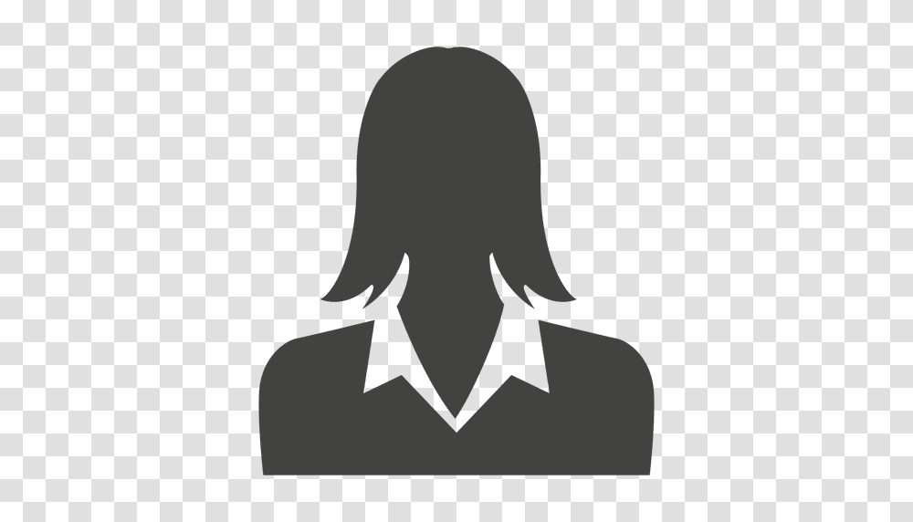 Businesswoman Avatar Silhouette, Green, Recycling Symbol, Face Transparent Png