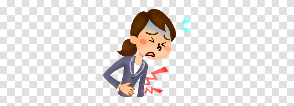 Businesswoman With Stomachache Free Clipart Illustrations, Person, Human, Suit, Overcoat Transparent Png