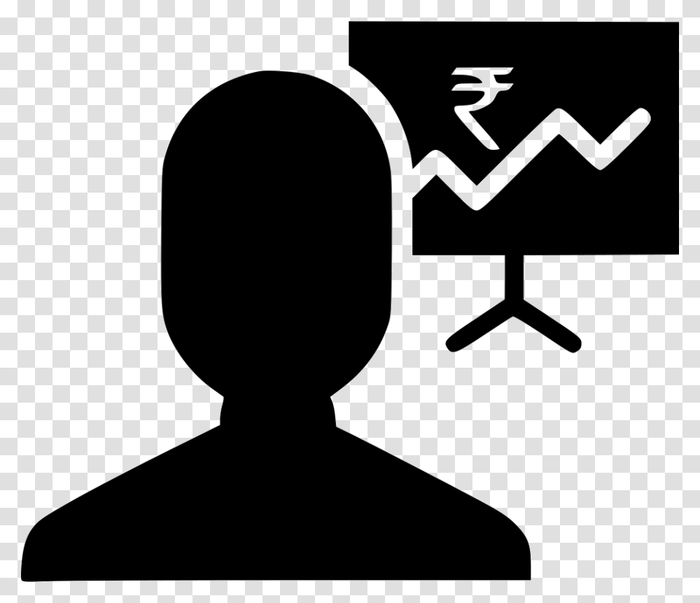 Bussiness Analysis Chart Graph Report Rupee Money Chart, Cushion, Silhouette, Chair, Furniture Transparent Png