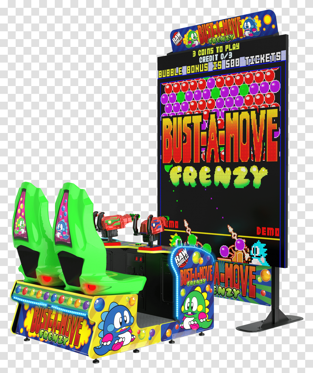 Bust Amove Frenzy, Arcade Game Machine, Flyer, Poster, Paper Transparent Png
