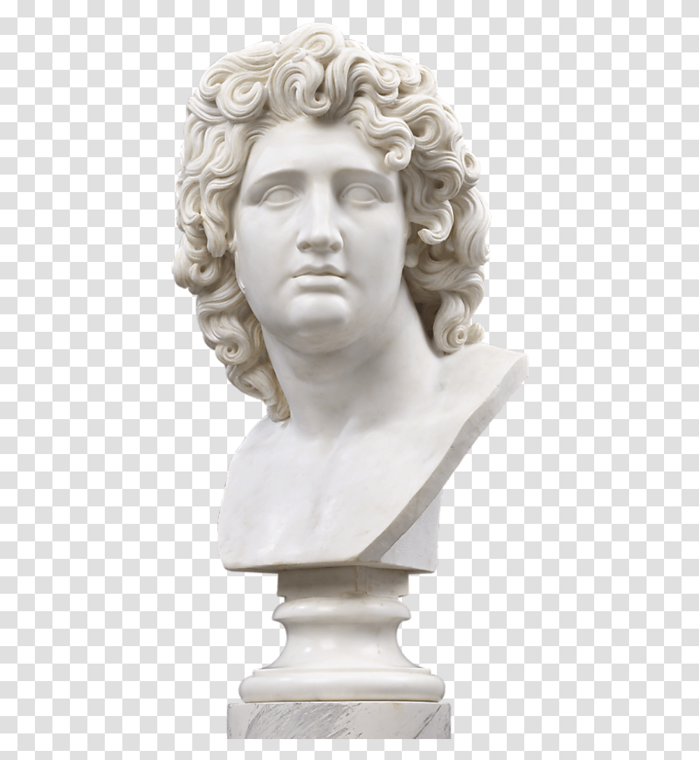 Bust Of Alexander The Great Bust, Statue, Sculpture, Person Transparent Png