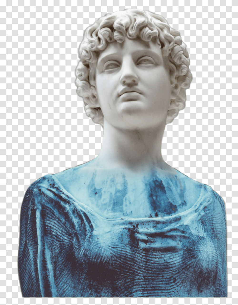 Bust Roman Greek Stone Sticker By Liana De Laurent Vaporwave Statue, Person, Human, Sculpture, Art Transparent Png