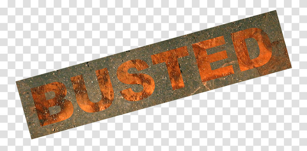 Busted In Rust, Word, Brick, Alphabet Transparent Png