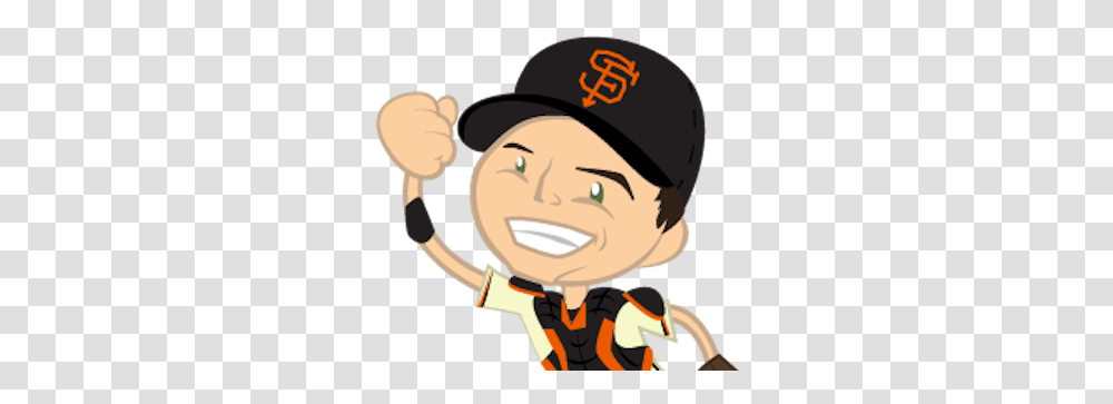Buster Posey Projects Photos Videos Logos Illustrations Happy, Clothing, Person, Face, Helmet Transparent Png