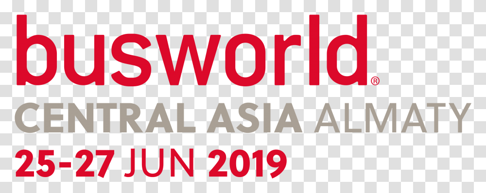 Busworld Central Asia 2019, Alphabet, Word, Number Transparent Png