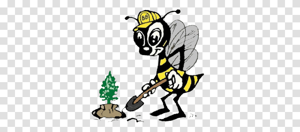 Busy Bee Nursery Landscape Construction, Wasp, Insect, Invertebrate, Animal Transparent Png