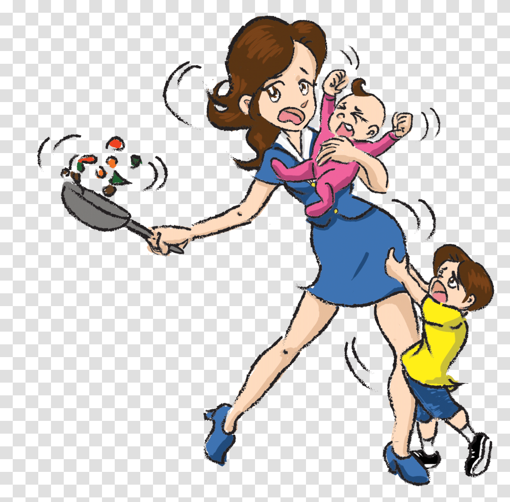 Busy Working Mom Busy Working Mom Images, Person, Human, People, Family Transparent Png
