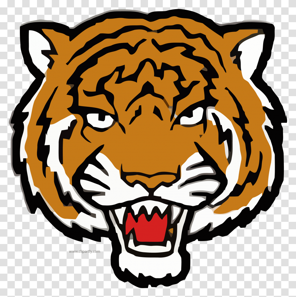 But Angry Tiger Face Clipart Image Download, Label, Sticker, Stencil Transparent Png