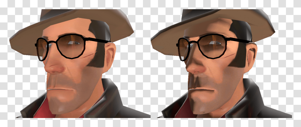But Not Grotesque Or Overdone Something That Will Tf2 Sniper Face Scar, Apparel, Person, Human Transparent Png