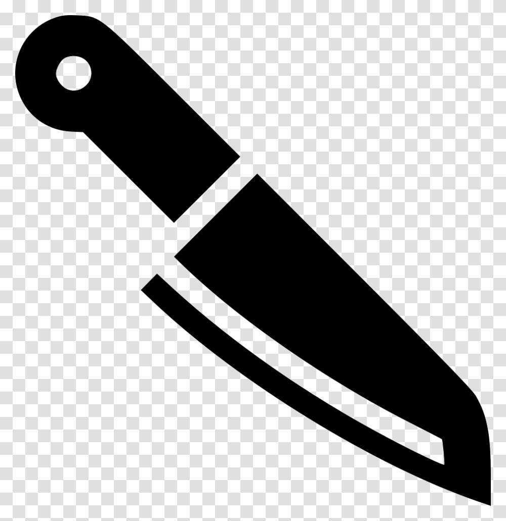 Butcher Knife Clipart, Tool, Stencil, Silhouette Transparent Png