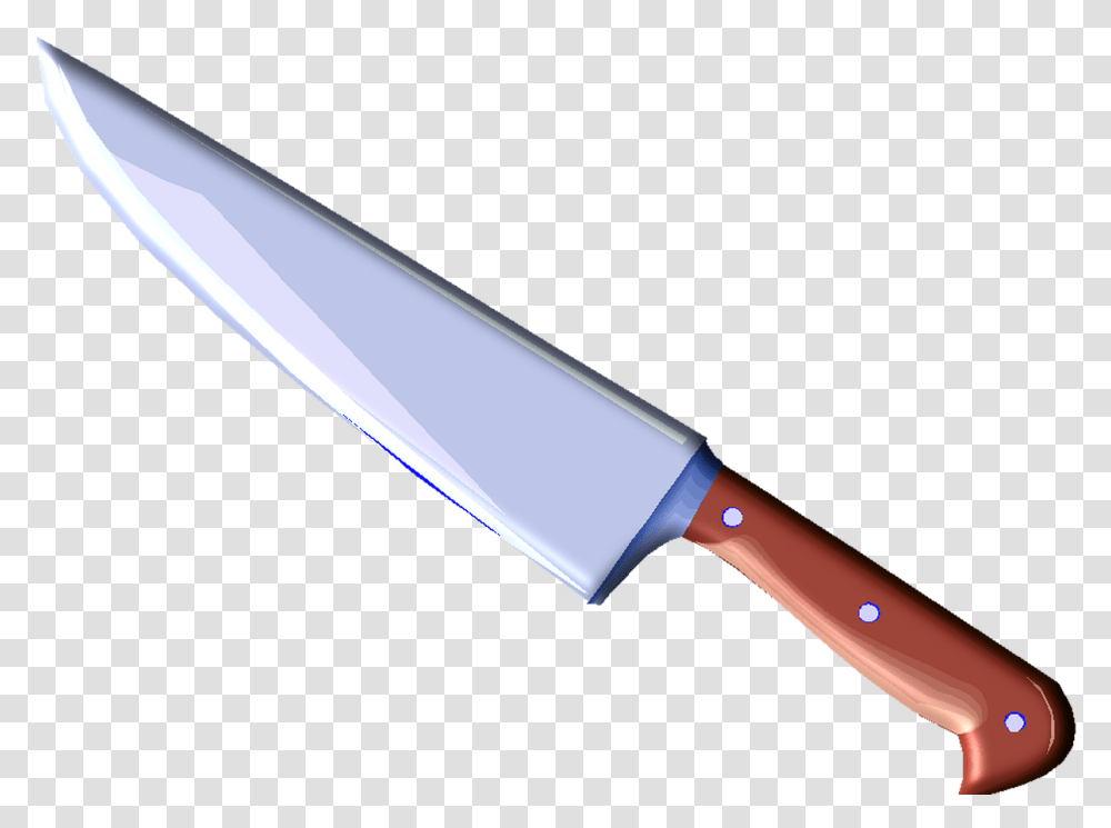 Butcher Knife Kitchen Knives Clip Art Sharp Knife Clipart, Weapon, Weaponry, Blade, Dagger Transparent Png