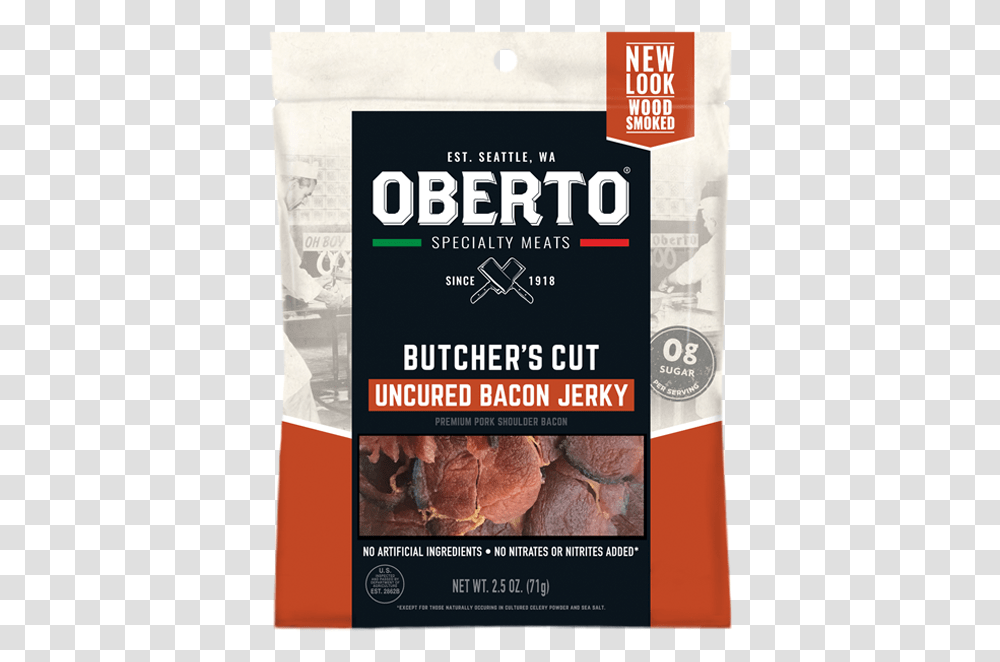Butchers 2 Oberto Butchers Cut Bacon Jerky, Advertisement, Poster, Flyer, Paper Transparent Png