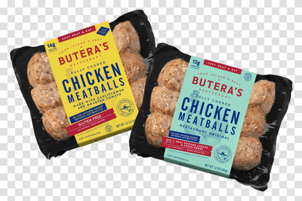 Buteras Meatball Packages Small Baked Goods, Bread, Food, Flyer, Poster Transparent Png