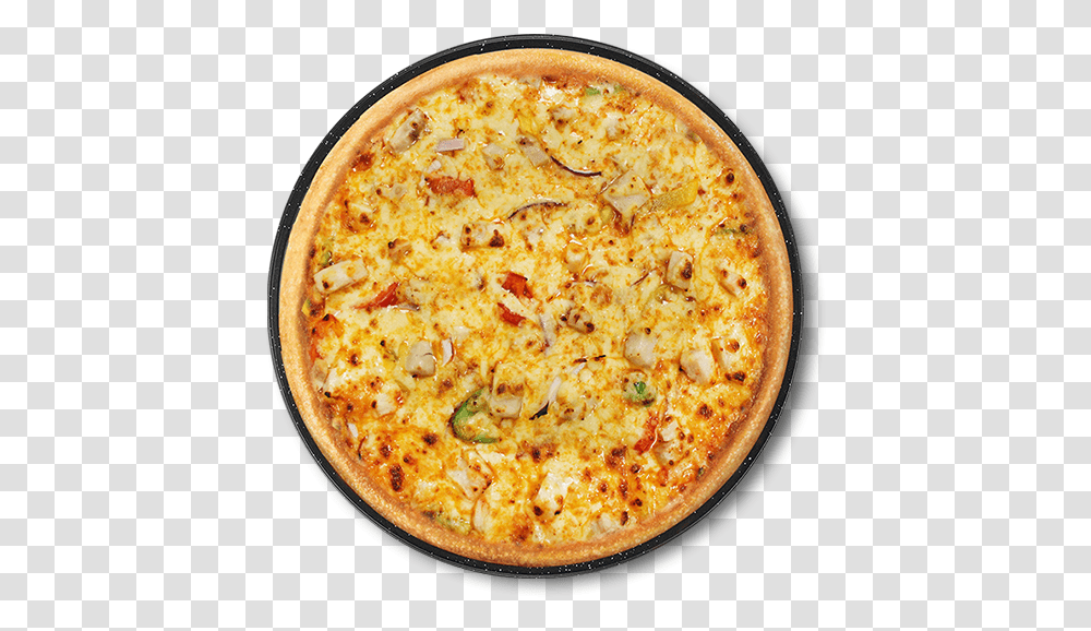 Butter Chicken Pizza, Food, Meal, Dish, Pasta Transparent Png
