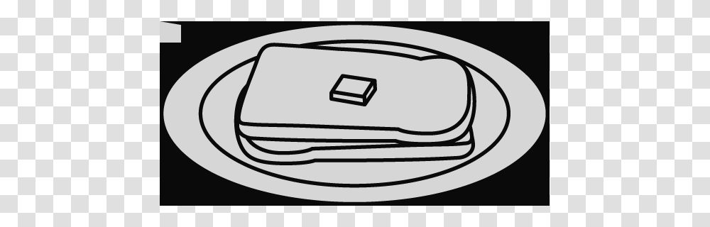 Butter Clipart Black And White, Briefcase, Bag, Rug, Buckle Transparent Png