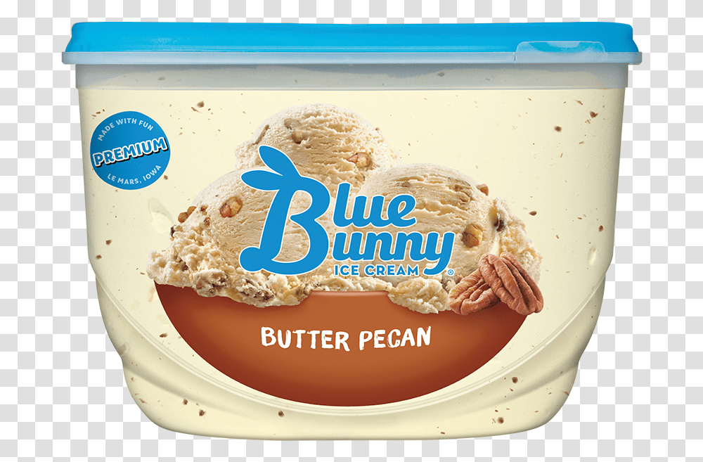 Butter Pecan Blue Bunny Mint Ice Cream, Dessert, Food, Sweets, Burger Transparent Png