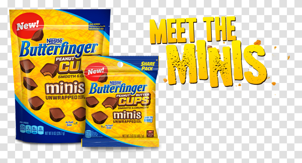 Butterfinger Peanut Butter Cups Butterfinger Candy Bar, Advertisement, Poster, Flyer, Paper Transparent Png