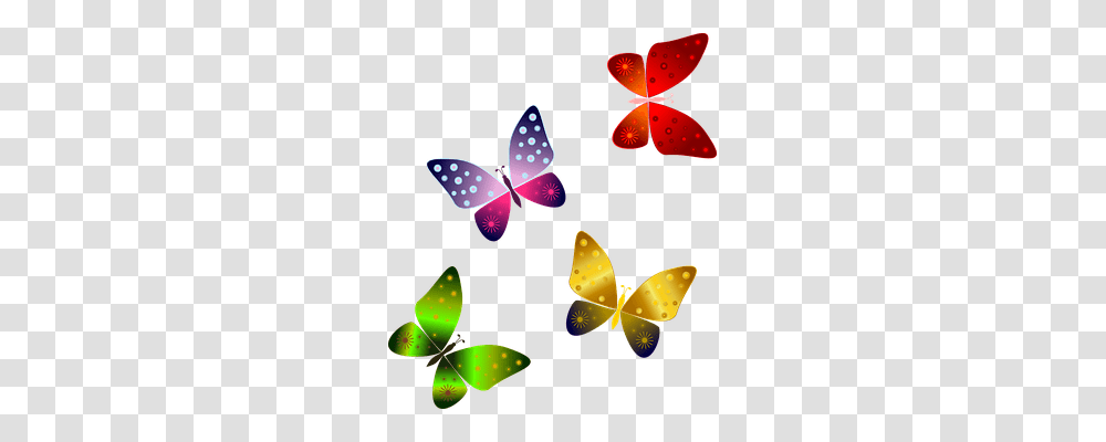 Butterflies Nature, Pattern, Ornament, Fractal Transparent Png