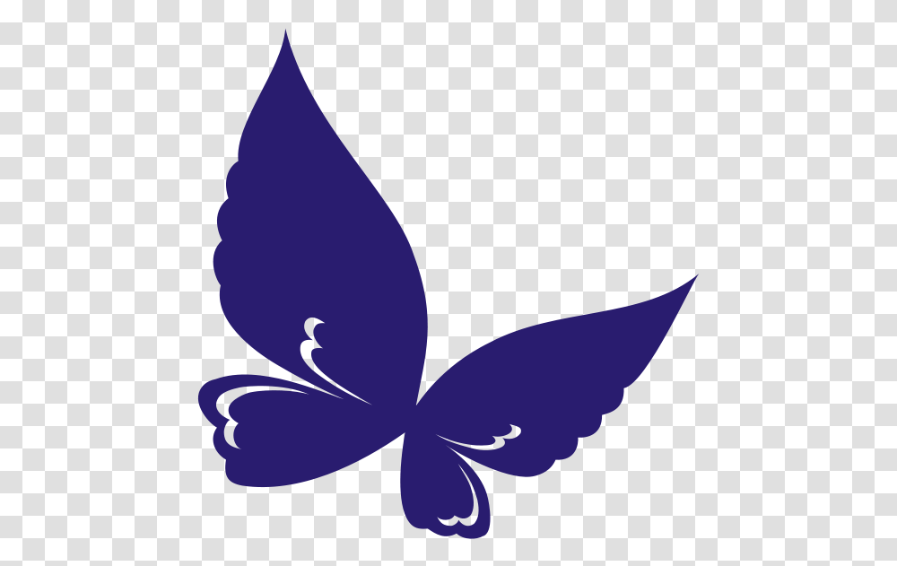 Butterflies Clipart Dark Blue Clip Art Butterflies And Flowers, Plant, Blossom, Graphics Transparent Png