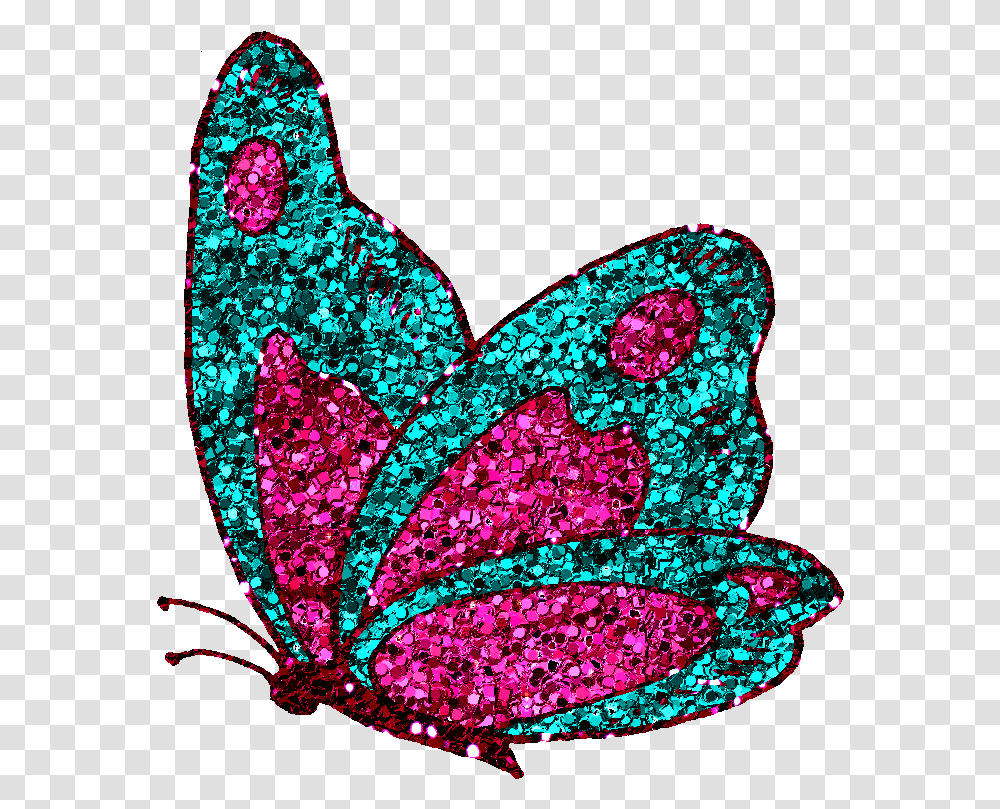 Butterflies Clipart Glitter Animated Butterfly Clipart, Crowd, Purple, Light, Heart Transparent Png