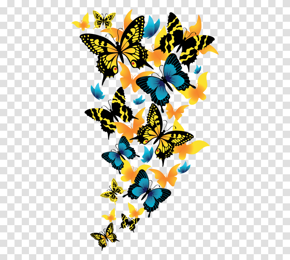 Butterflies Clipart Picture Butterflies Flying Background, Floral Design, Pattern, Fire Transparent Png