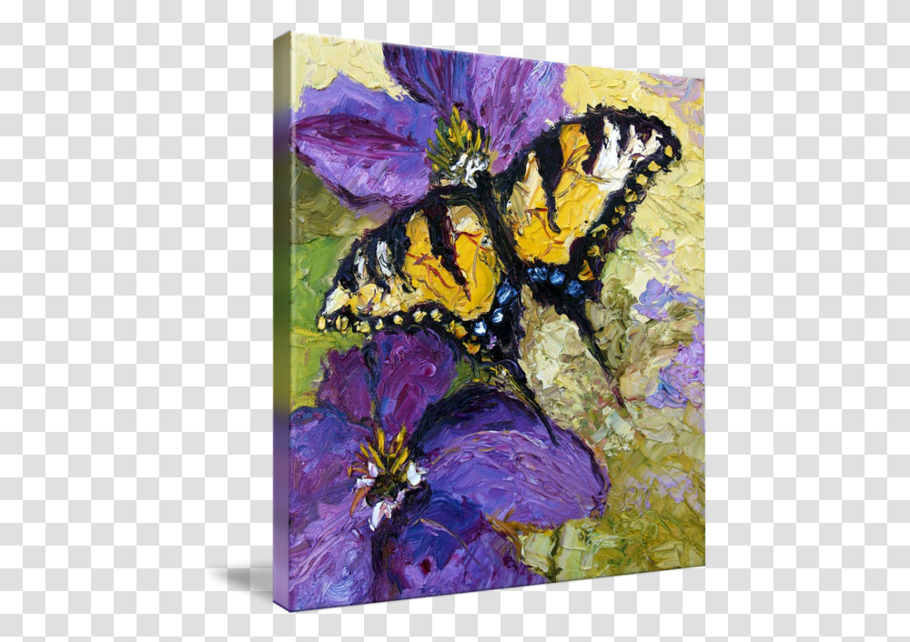 Butterflies Pinturas Al Oleode Flores, Painting, Art, Plant, Flower Transparent Png