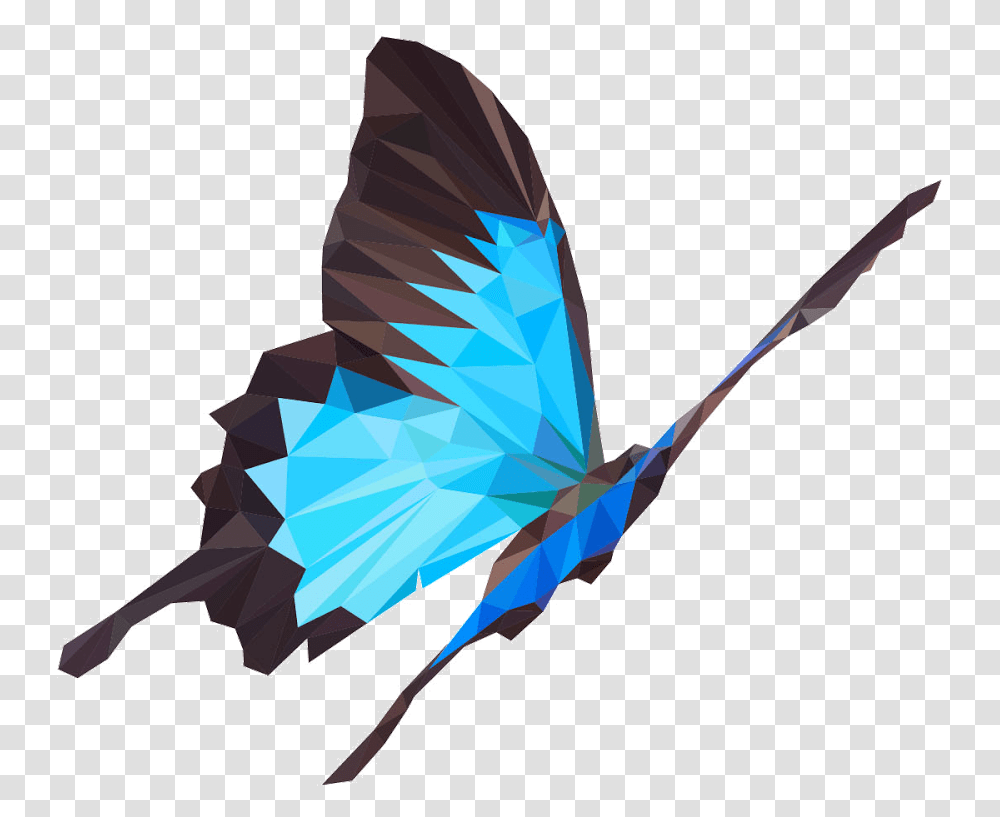 Butterfly 0 Origami Animation Studio Butterfly Low Poly, Kite, Toy Transparent Png