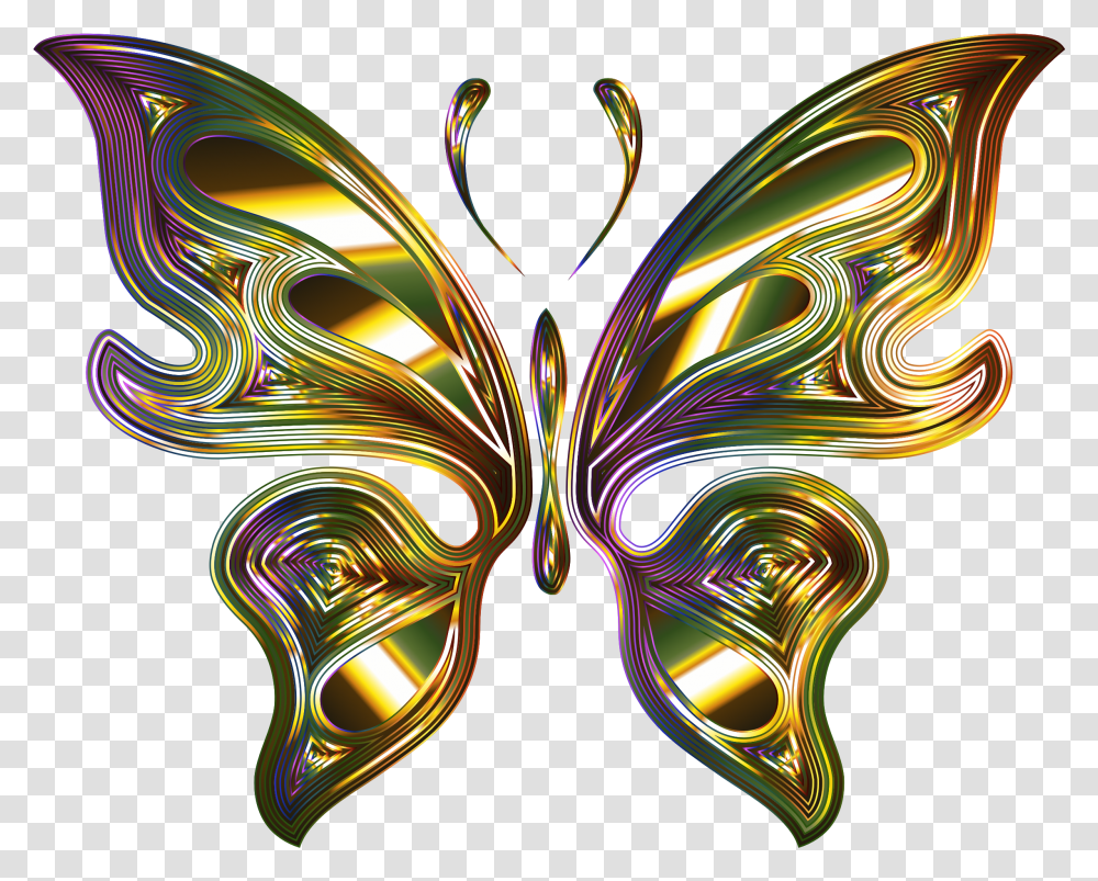 Butterfly 14 No Background Background Gold Gold Butterfly Images With Background, Pattern, Mask, Graphics, Art Transparent Png