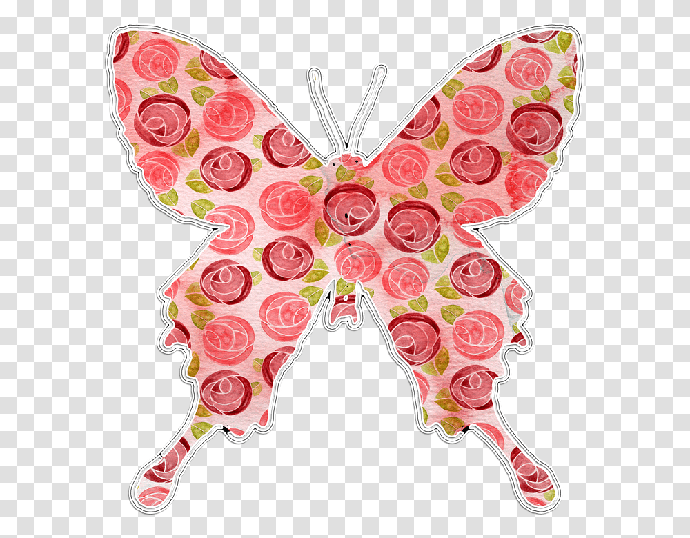 Butterfly 960, Pattern, Ornament, Applique, Fractal Transparent Png