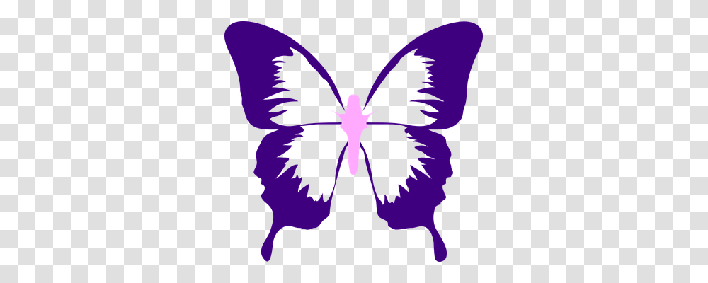 Butterfly Nature, Purple, Pattern, Stencil Transparent Png
