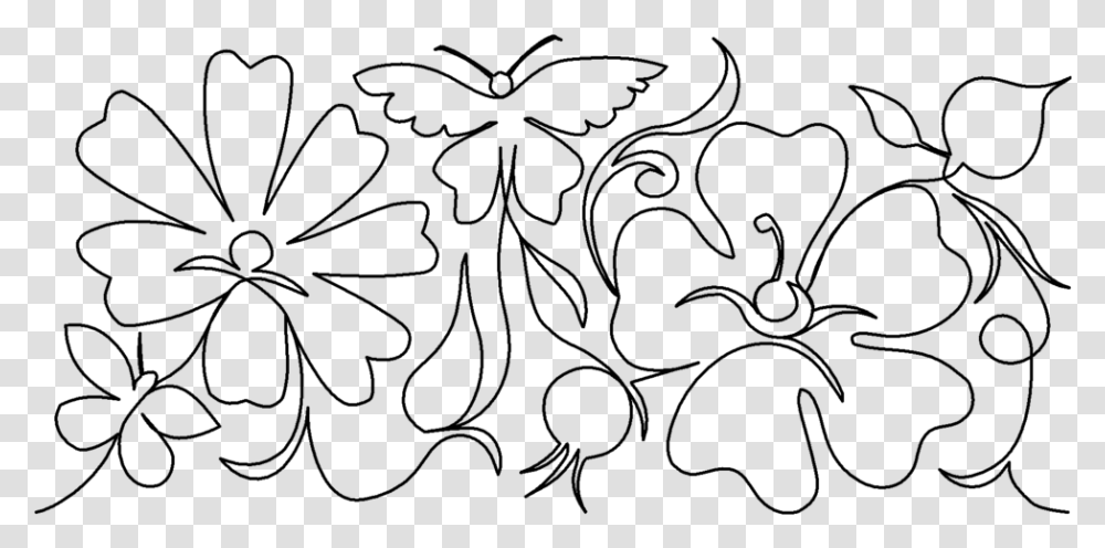 Butterfly And Rose Line Art, Gray, World Of Warcraft Transparent Png