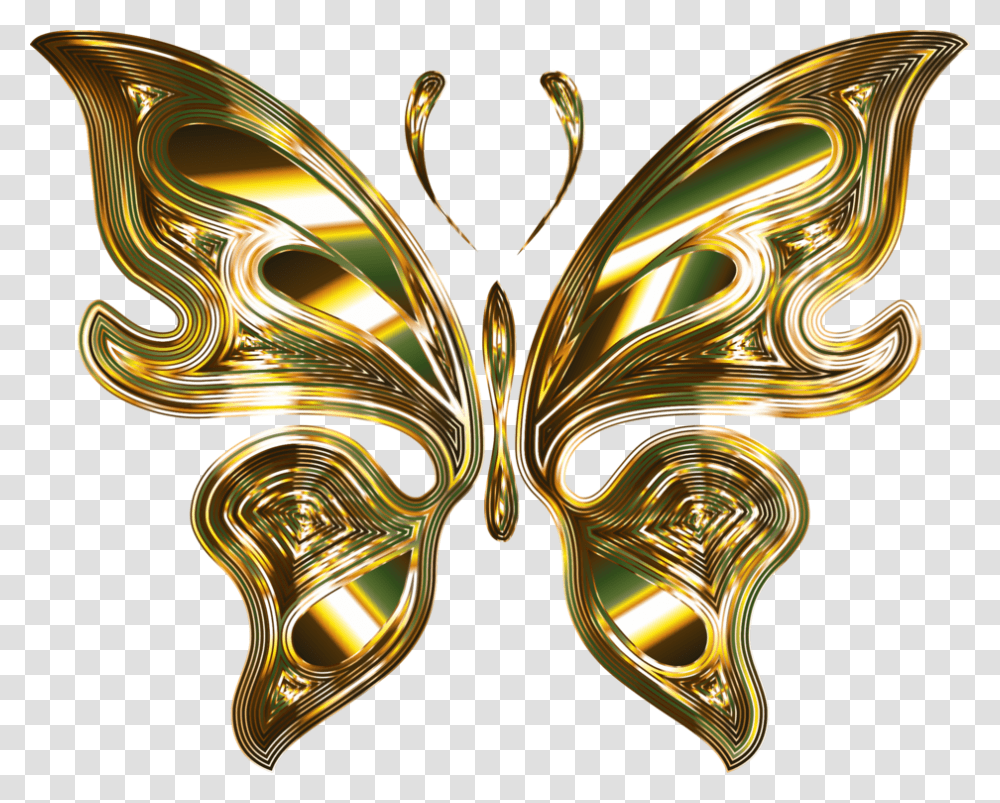 Butterfly Body Clipart Background Butterfly, Mask, Gold Transparent Png