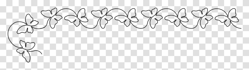 Butterfly Border Design, Gray, World Of Warcraft Transparent Png