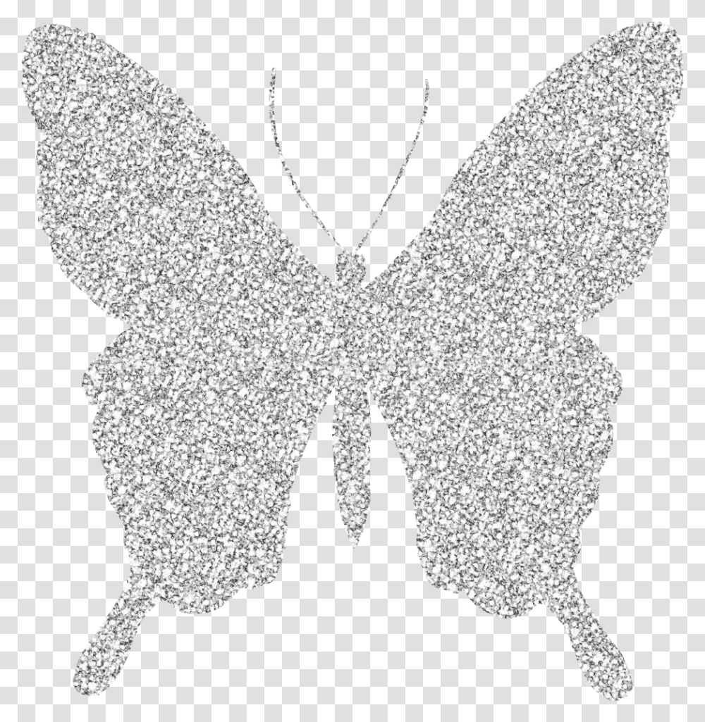 Butterfly Butterflies Glitter Sparkle Pastel Butterfly Glitter, Pattern, Person, Human, Stencil Transparent Png