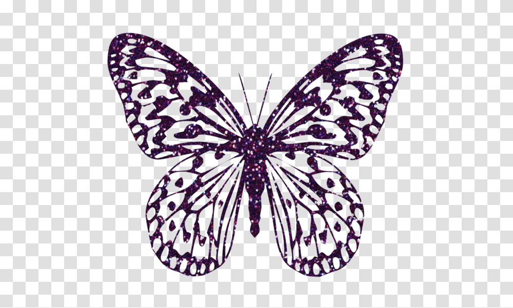 Butterfly Butterfly Clip, Ornament, Purple, Light, Pattern Transparent Png