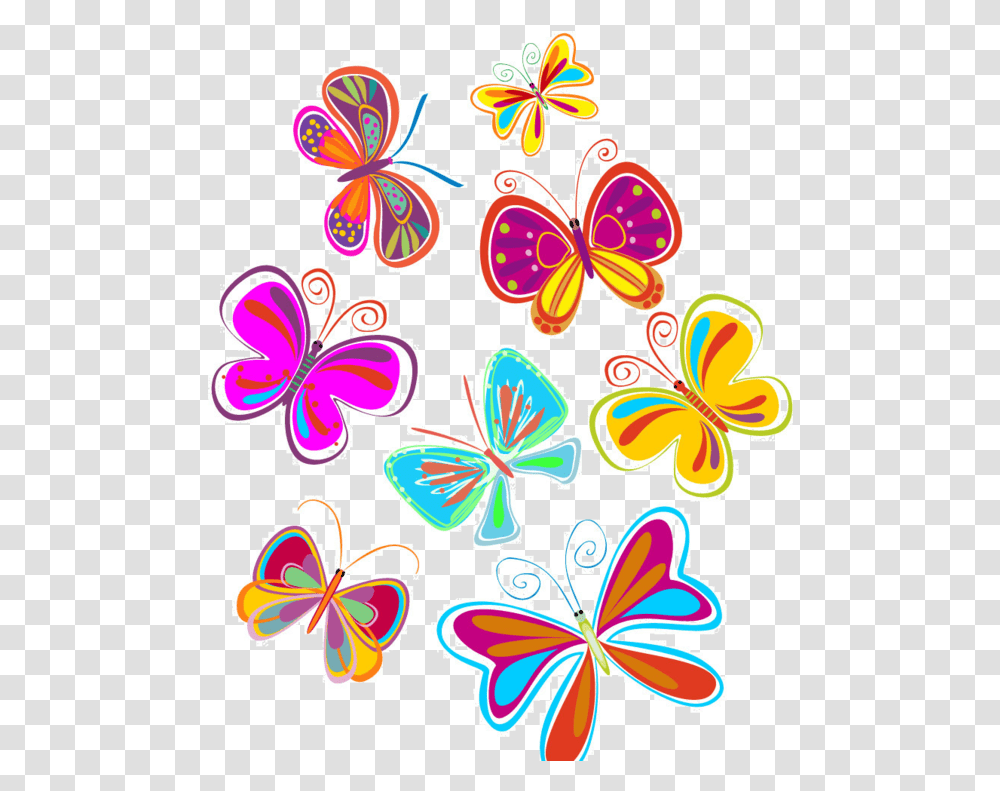 Butterfly Cartoon, Floral Design, Pattern, Flower Transparent Png