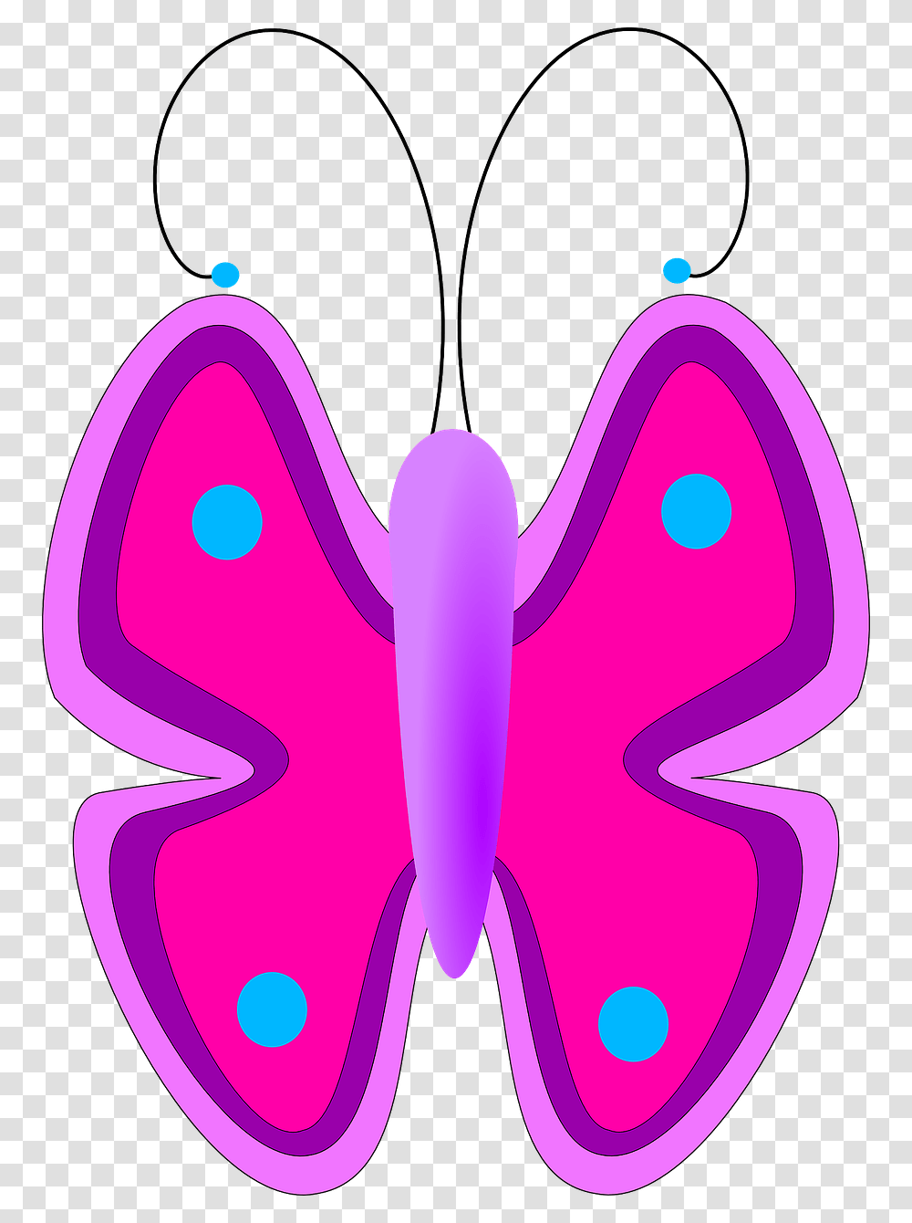 Butterfly Clip Art For Kids, Heart, Purple, Pattern Transparent Png
