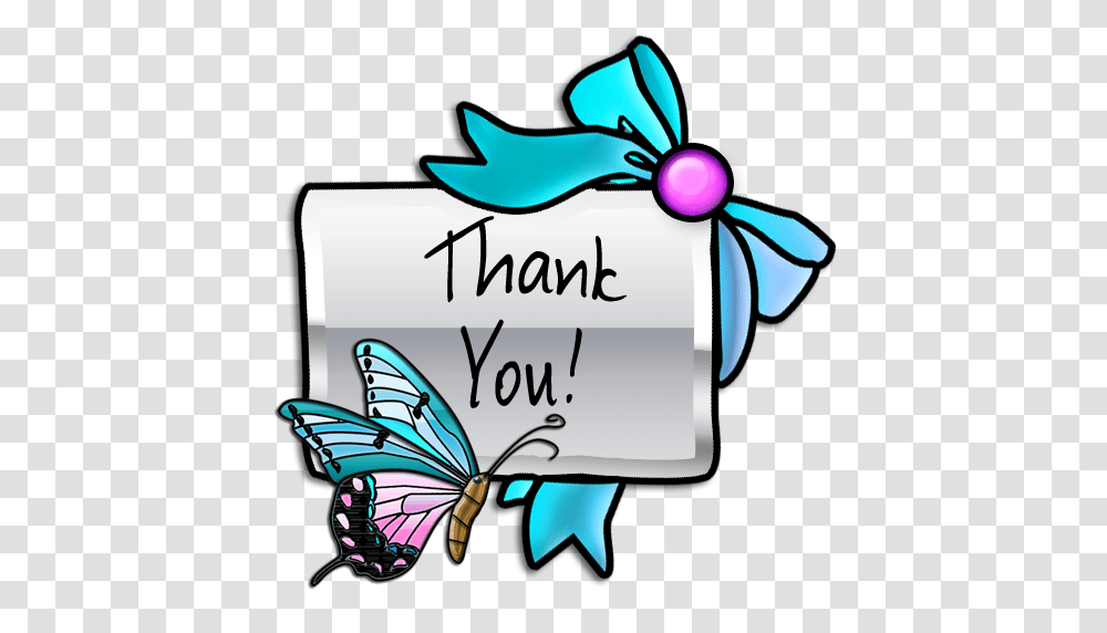 Butterfly Clip Art Thank You, Gift Transparent Png