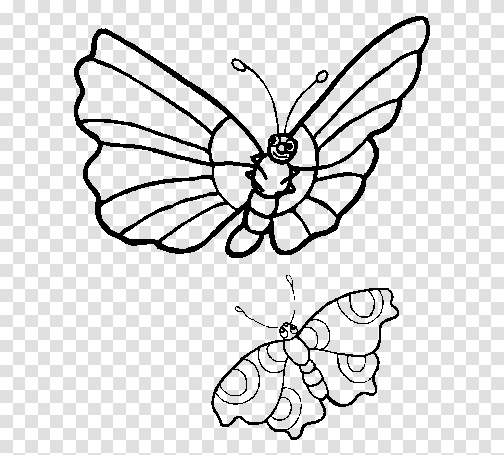 Butterfly Clipart Black And White Many Butterflies Cartoon Black And White, Gray, World Of Warcraft Transparent Png