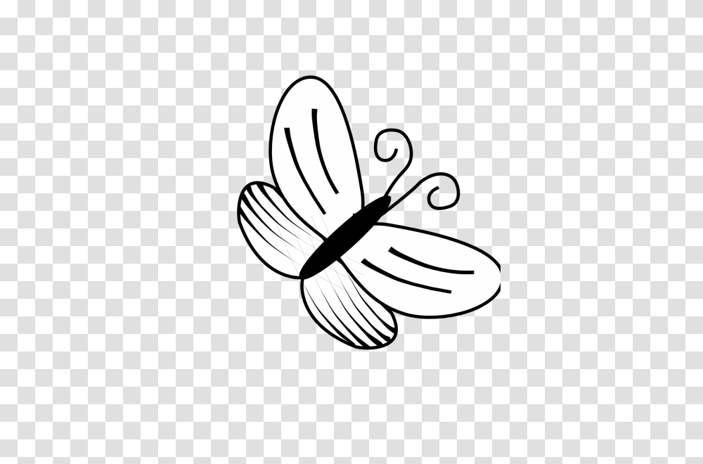 Butterfly Clipart Black And White Nice Clip Art, Stencil, Drawing Transparent Png