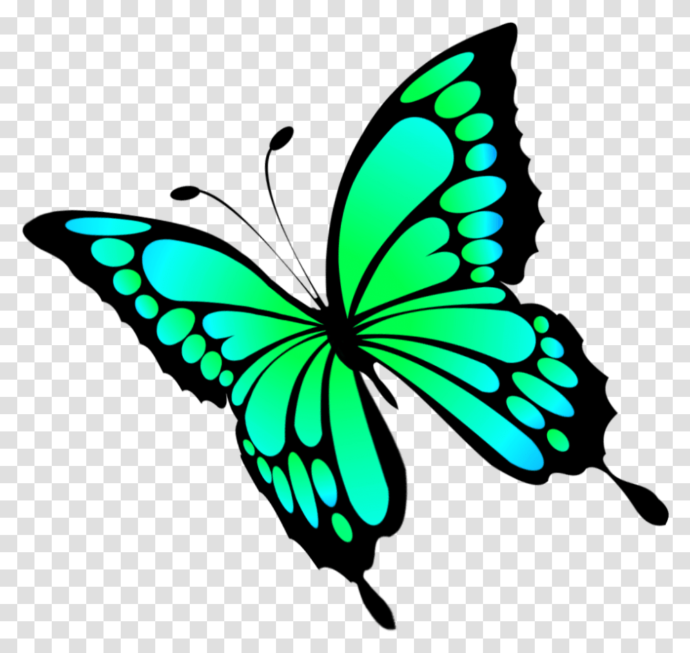 Butterfly Clipart Clip Art Butterfly, Green, Animal, Insect, Invertebrate Transparent Png